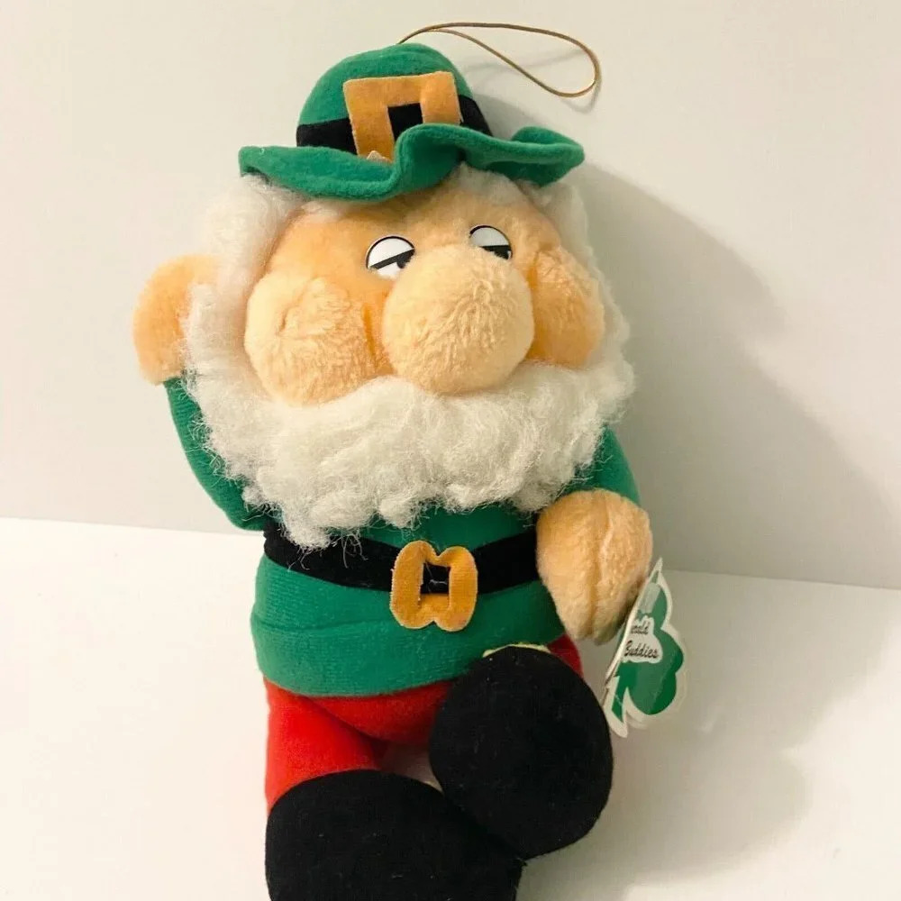 Vintage Emerald Buddies 11 Inch Tall Kiddiefun Dublin 2 Leprechaun Plush